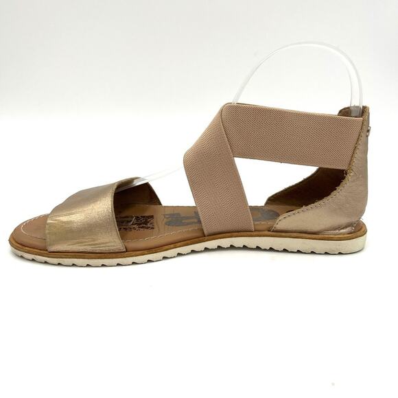 Sorel Ella II Leather Sandals Metallic Gold- Size 7.5 - Picture 4 of 11